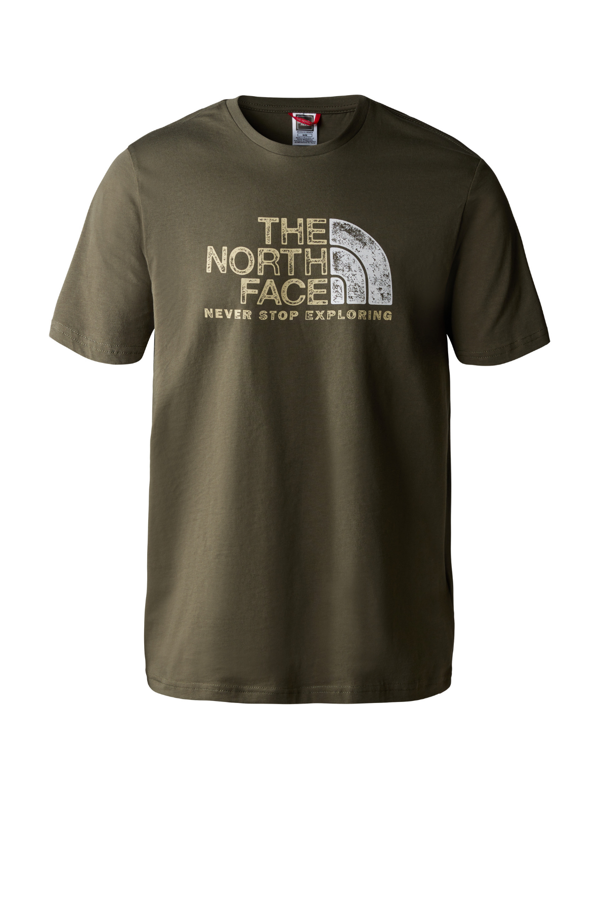 The North Face M S/S Rust 2 Tee New Taube Green Gravel Erkek Tişört
