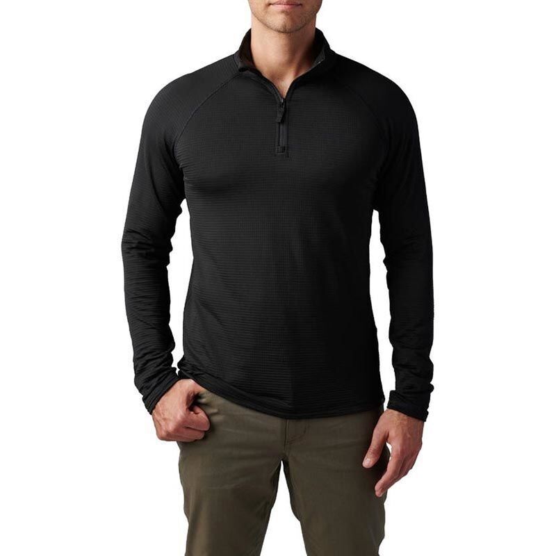 5.11 STRATOS 1/4 KISA FERMUAR SWEAT SİYAH