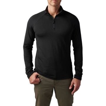 5.11 STRATOS 1/4 KISA FERMUAR SWEAT SİYAH