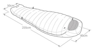 Vaude Rotstein 700 DWN -32 Kaz Tüyü Uyku Tulumu 15936