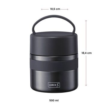 Lurch - ''Iso-Pot'' 500 ml Metalik Pembe, Paslanmaz Çelik - Çift Cidarlı Yemek Termosu - 240845