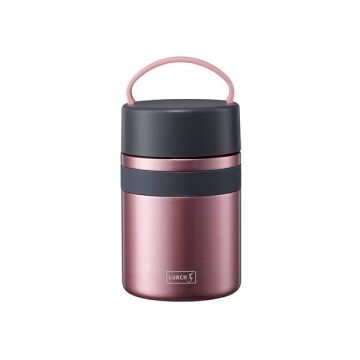 Lurch - ''Iso-Pot'' 800 ml Metalik Pembe, Paslanmaz Çelik - Çift Cidarlı Yemek Termosu - 240846
