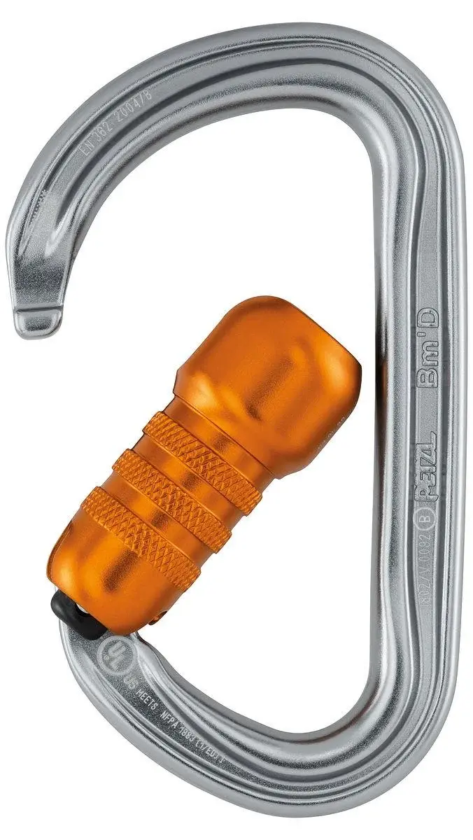 PETZL Bm'D Alüminyum Karabina M032AA00 Gri - Triact Lock