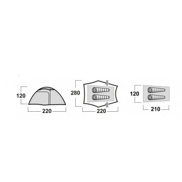HUSKY CARAVAN YEŞİL 12 M² DURAL ÇADIR
