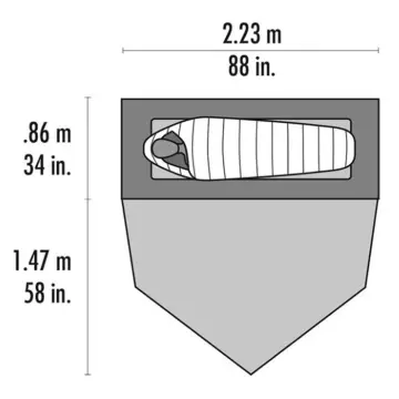 Hubba Tour 1 Tek Kişilik Çadır Red-Green