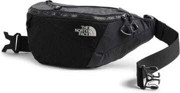 The North Face Lumbnical S Asphalt Grey/Tnf Black Değerli ve önemli eşyalar için küçük ve kompakt arazi yol arkadaşı