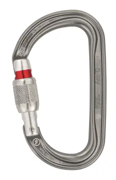 PETZL Am'D Alüminyum Karabina M34A TL Gray - Screw Lock
