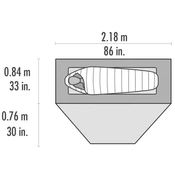 MSR Elixir 1 Kişilik 3 Mevsim Kamp Çadırı Green