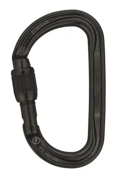 PETZL Am'D Alüminyum Karabina M34A TL Black - Screw Lock