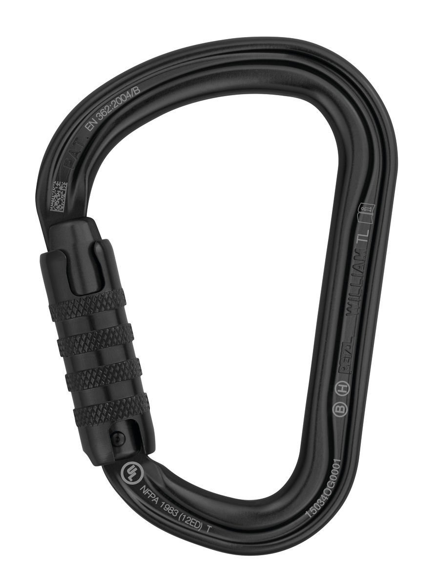 PETZL  William Triact Lock HMS Karabin M36A TL Black - TRIACT-LOCK