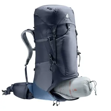 Deuter Aircontact Lite 50 + 10 Litre Outdoor Sırt Çantası black-marine