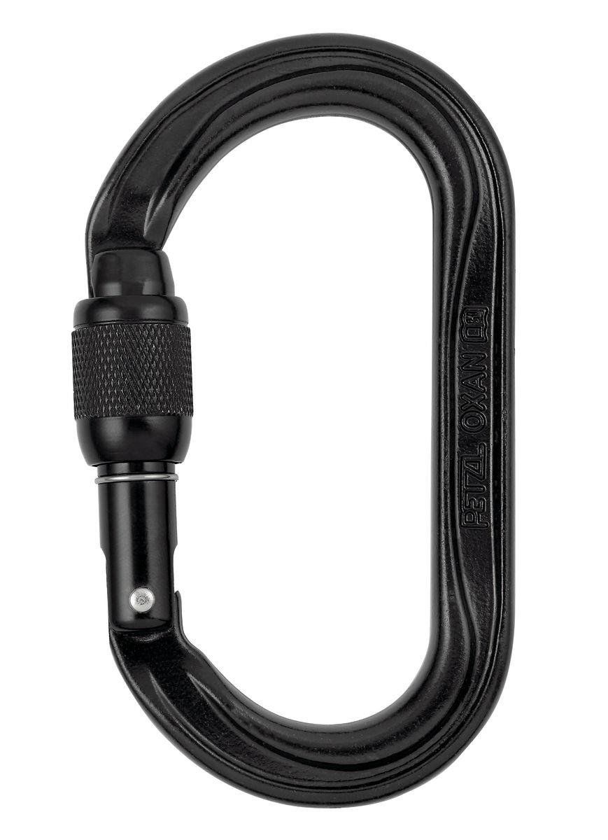PETZL OXAN Çelik Kilitli Karabina - Avrupa Versiyonu M72A SL SİYAH - Screw Lock