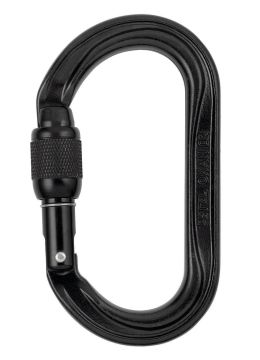 PETZL OXAN Çelik Kilitli Karabina - Avrupa Versiyonu M72A SL SİYAH - Screw Lock