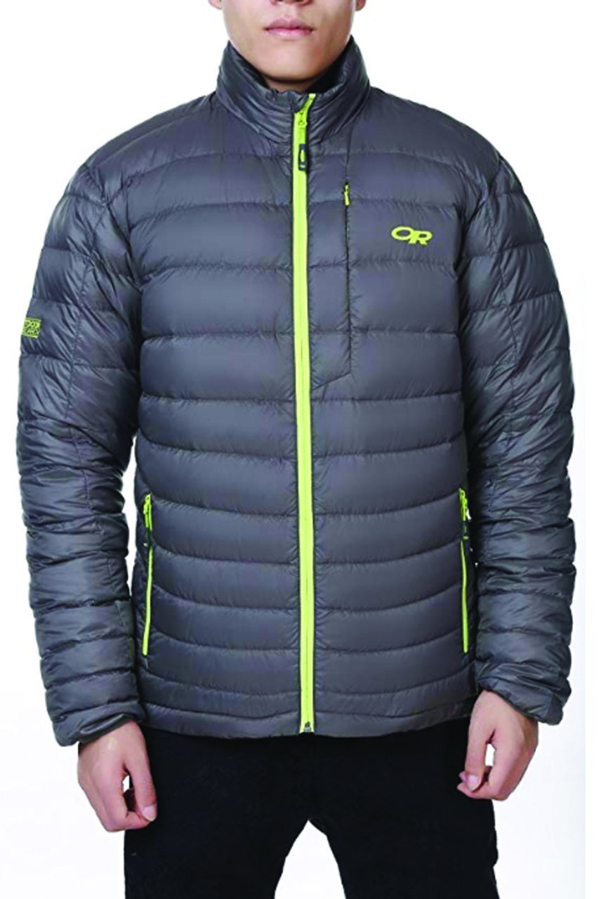 OR Men's Transcendent Down Sweater Pewter-Lemongrass