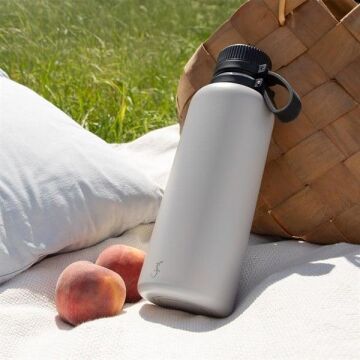 Lurch - “Outdoor” 1 L Granit Gri, Paslanmaz Çelik Termos - Çift Cidarlı, Sızdırmaz - 270982