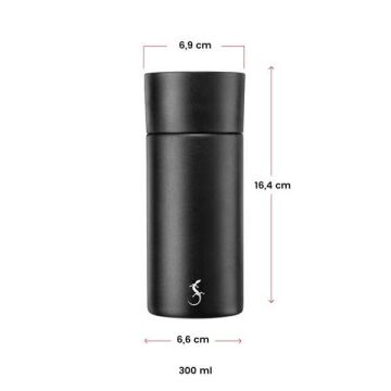 Lurch-  360° EDS Termos 300 ml Granit Gri, Paslanmaz Çelik - Çift Cidarlı, Sızdırmaz - 270988