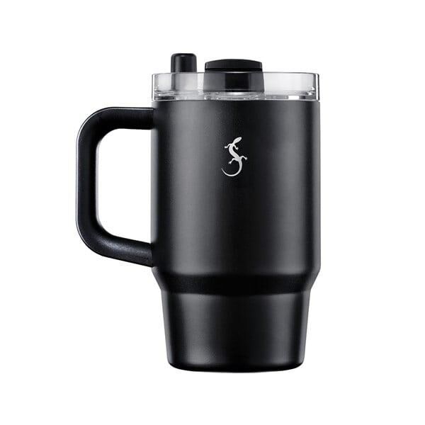 Lurch - “Big Cup” 0.8 L Mat Siyah, Paslanmaz Çelik Termos - Uzatılabilir Pipetli, Çift Cidarlı, Sızdırmaz - 270977