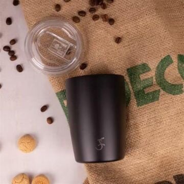 Lurch - ''Coffee-To-Go'' 300 ml Mat Siyah, Paslanmaz Çelik Termos - Çift Cidarlı - 270983