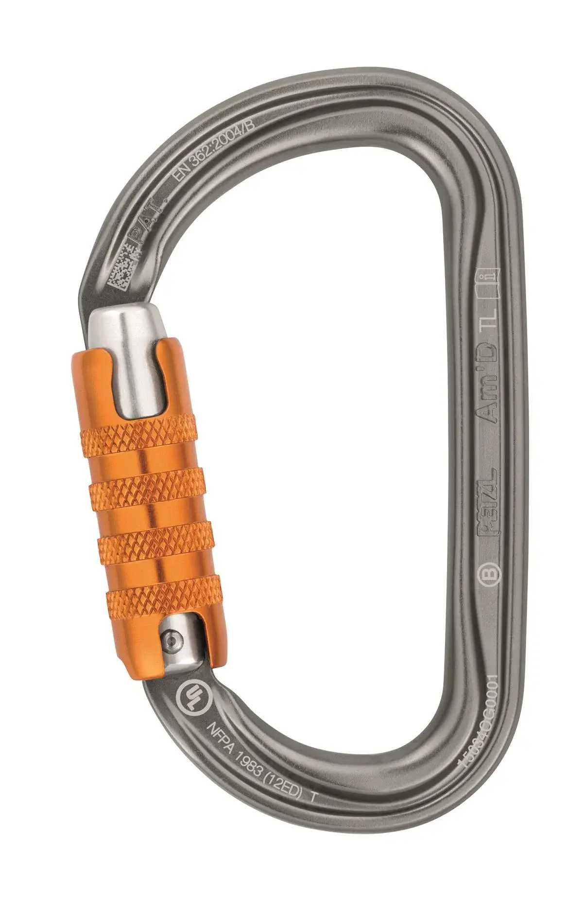 PETZL Am'D Alüminyum Karabina M34A TL Gray - Triact Lock