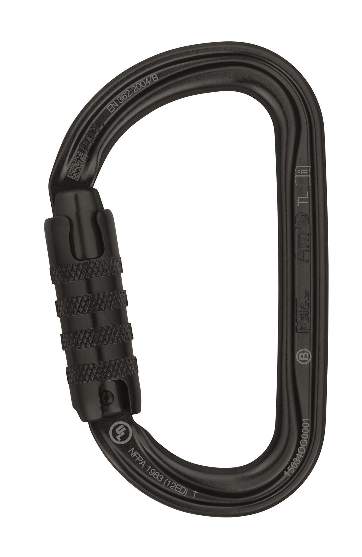 PETZL Am'D Alüminyum Karabina M34A TL Black - Triact Lock