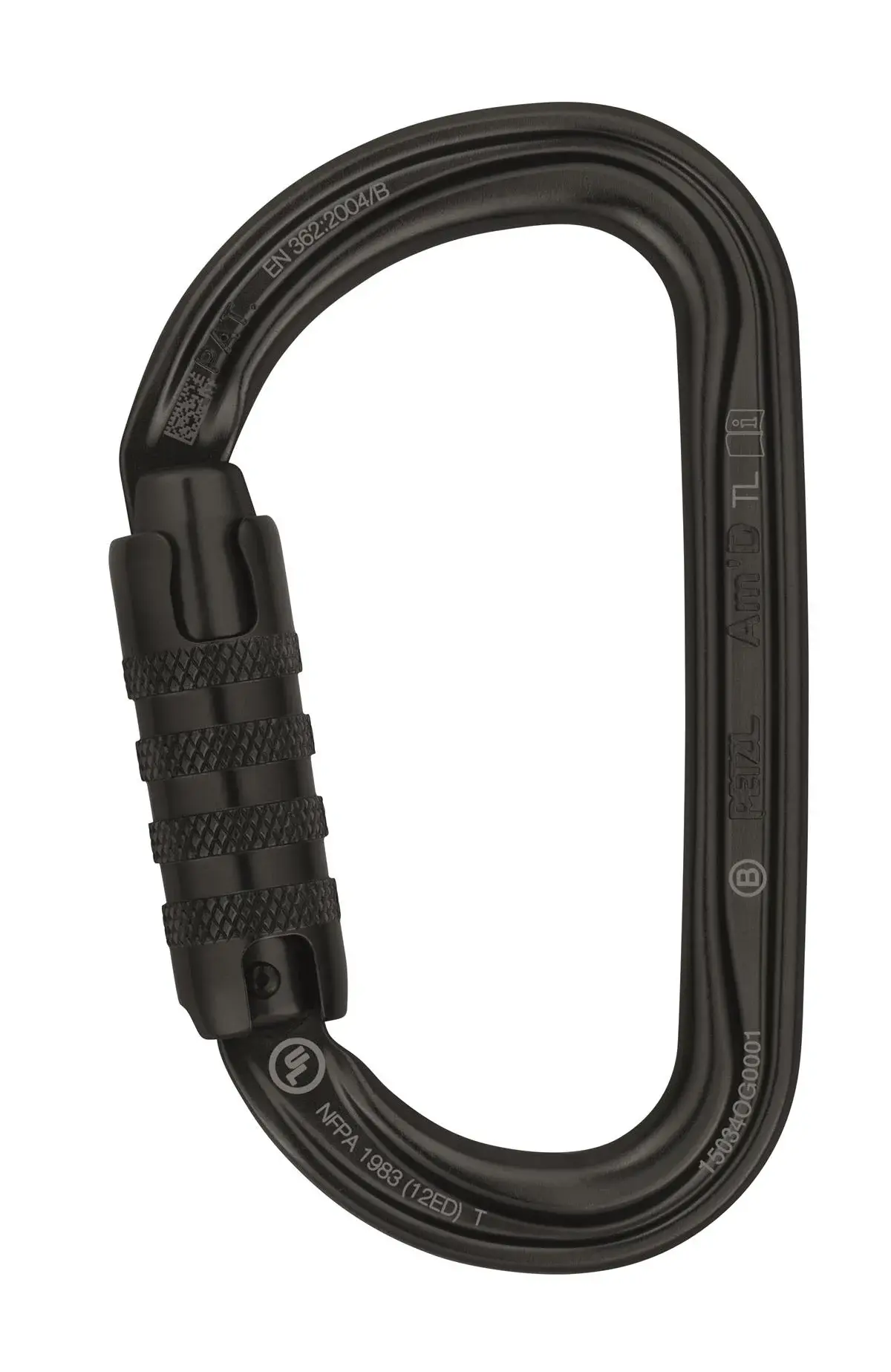 PETZL Am'D Alüminyum Karabina M34A TL Black - Triact Lock