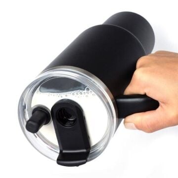 Lurch - “Big Cup” 1.2 L Lila, Paslanmaz Çelik Termos - Uzatılabilir Pipetli, Çift Cidarlı, Sızdırmaz - 270973