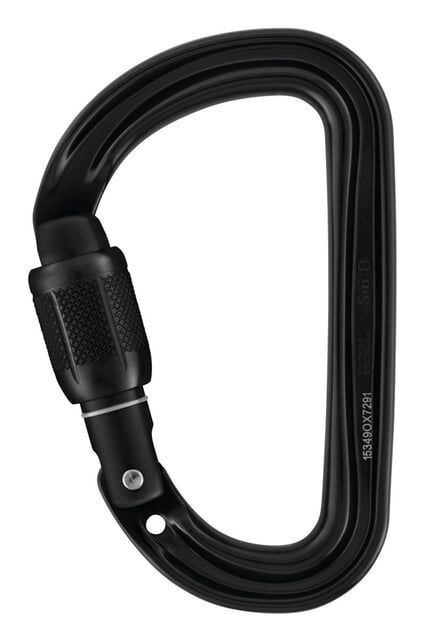 PETZL Sm'D Alüminyum Karabina M39A SLN SİYAH - Screw Lock