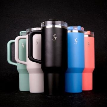 Lurch - “Big Cup” 1.2 L Fildişi, Paslanmaz Çelik Termos - Uzatılabilir Pipetli, Çift Cidarlı, Sızdırmaz - 270974