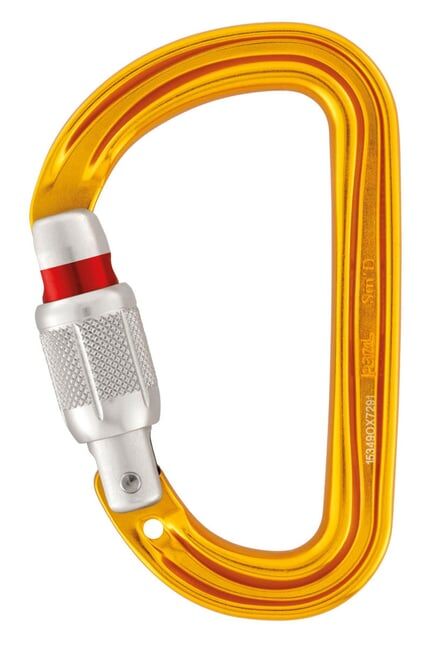 PETZL Sm'D Alüminyum Karabina M39A SLN SARI - Screw Lock