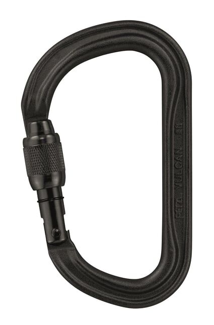 PETZL VULCAN Çelik Karabina M073AA00 SİYAH - Screw Lock