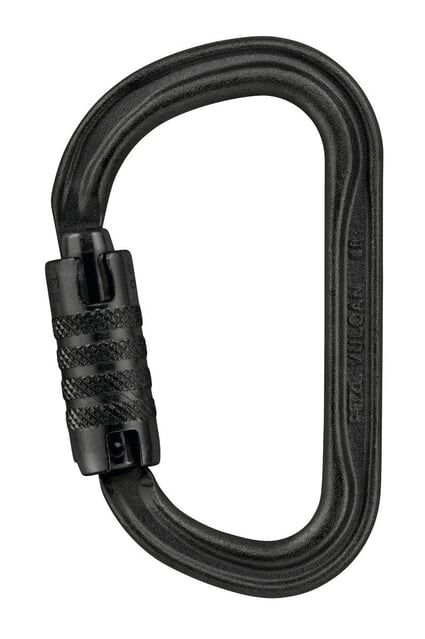 PETZL VULCAN Çelik Karabina M073AA00 SİYAH - Triact Lock İnternational