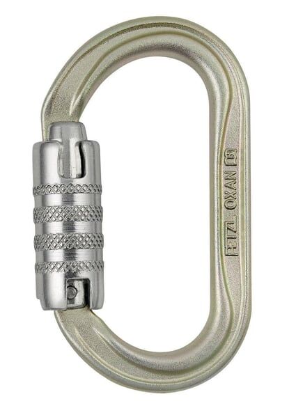 PETZL OXAN Çelik Kilitli Karabina - Avrupa Versiyonu M72A SL Altın - Triact Lock İnternational