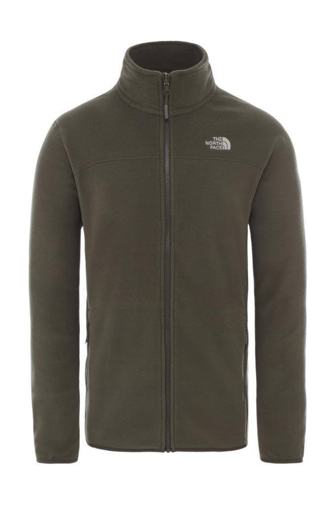 The North Face 100 Glacier Tam Fermuarlı Erkek Polar Haki