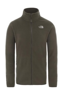 The North Face 100 Glacier Tam Fermuarlı Erkek Polar Haki