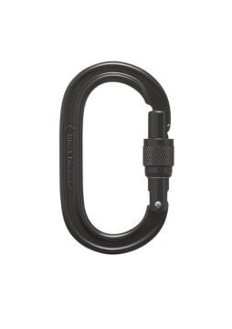 BLACK DIAMOND OVAL KEYLOCK SCREWGATE OUTDOOR KARABİNA Black