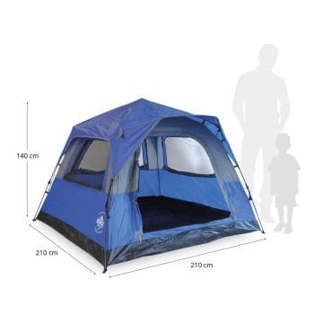 Where Tomorrow Fenstern Otomatik Çadır-MAVİ
