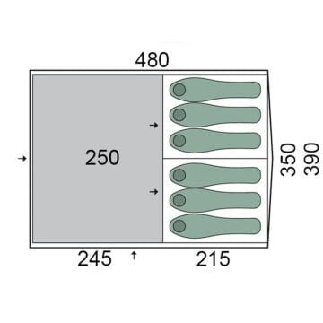 PINGUIN INTERVAL 6 YEŞİL ÇADIR