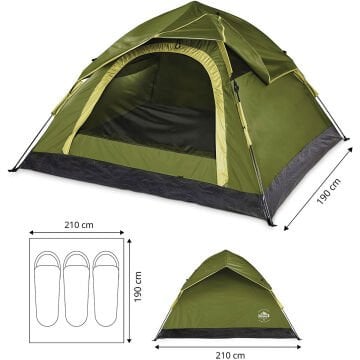 Where Tomorrow Wurf Otomatik Çadır-YEŞİL