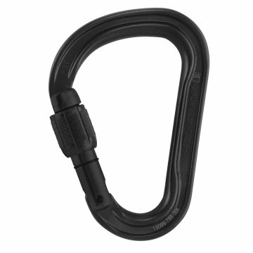 PETZL ATTACHE Kilitli Karabina – Askeri Seri Siyah  M38A SLN