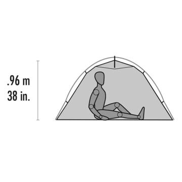 MSR Hubba Tour 1 Tek Kişilik Çadır Red-Green