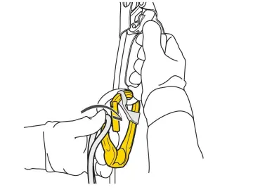 PETZL ROLLCLIP A Makaralı Karabina P74 TL Triact Lock