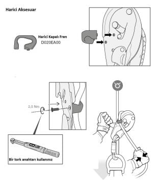 PETZL I'D EVAC İniş ve İndirme Aleti D020CA00