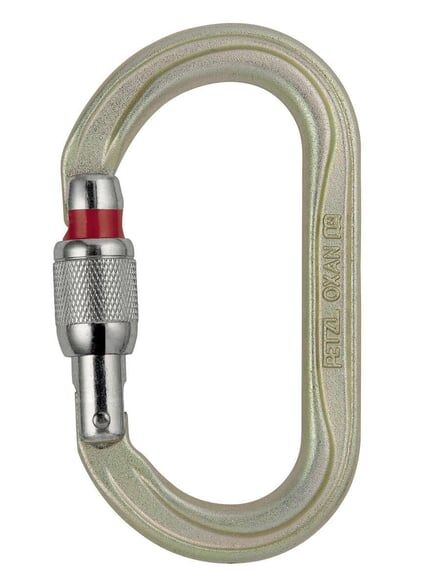 PETZL OXAN Çelik Kilitli Karabina M72A SL Altın - Screw Lock
